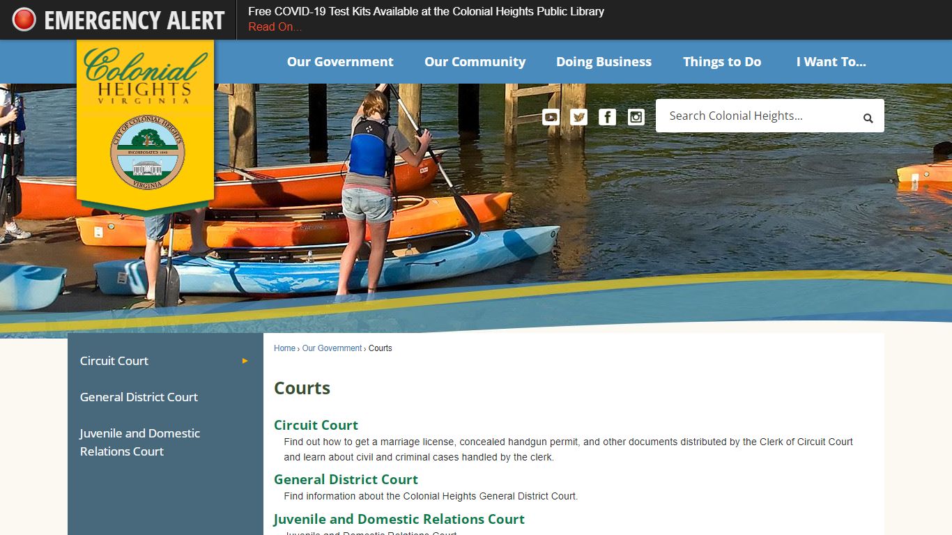 Courts | Colonial Heights, VA - Official Website