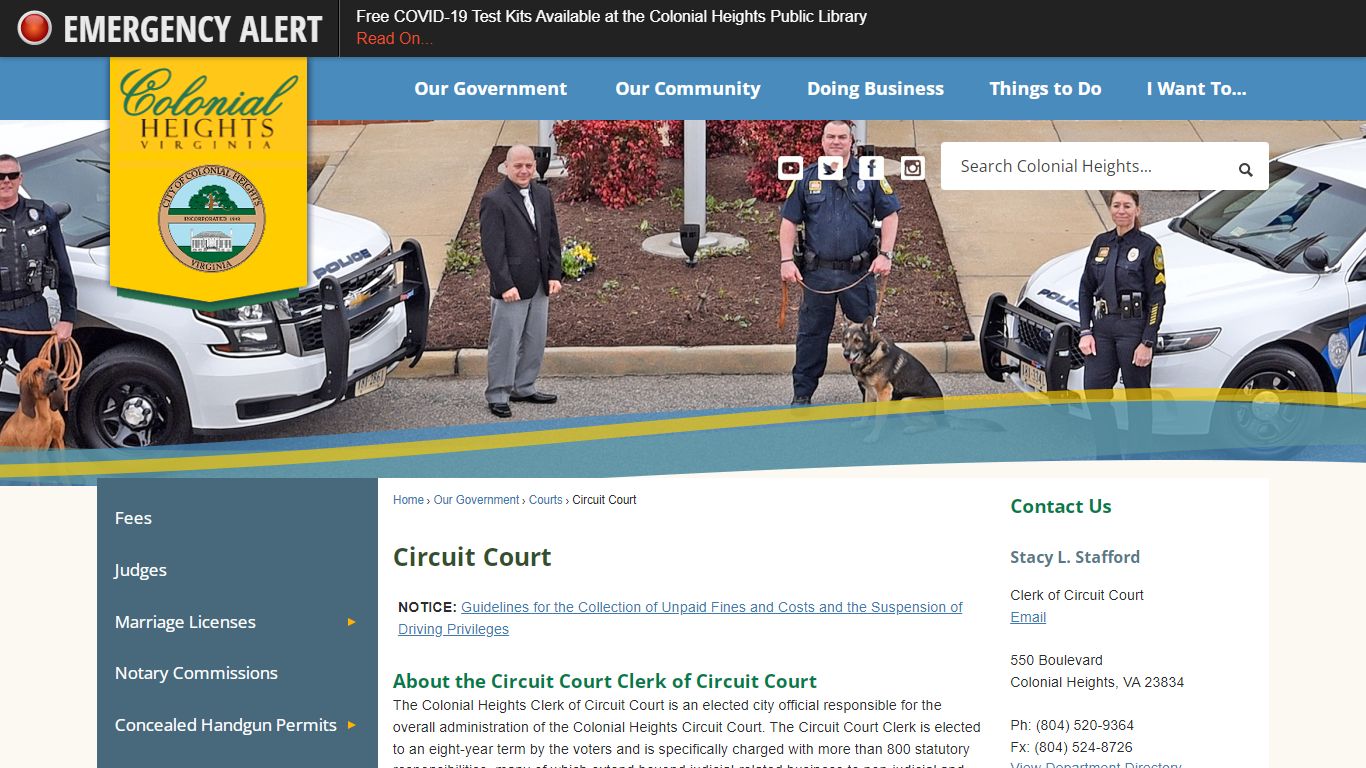 Circuit Court | Colonial Heights, VA - Official Website